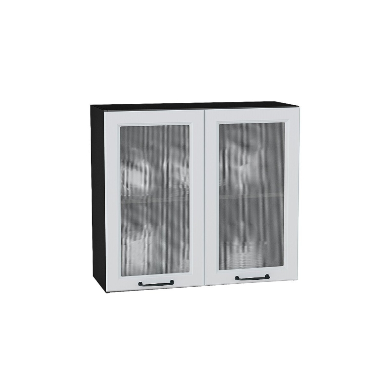 Шкаф верхний с 2-мя остекленными дверцами Ницца