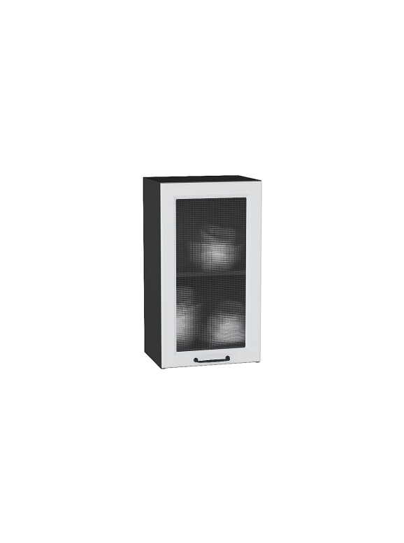 Шкаф верхний с 1-ой остекленной дверцей Ницца