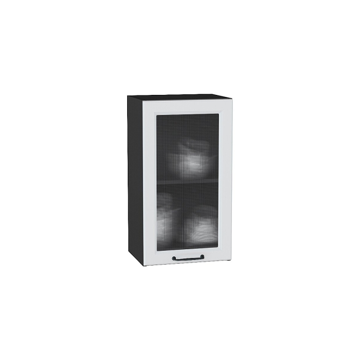 Шкаф верхний с 1-ой остекленной дверцей Ницца