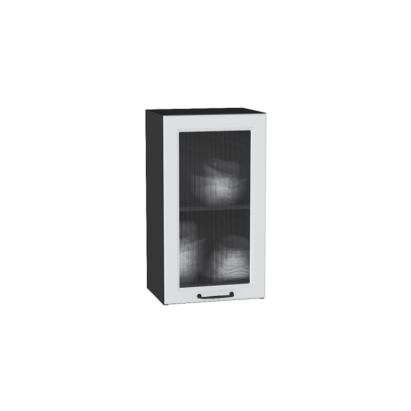 Шкаф верхний с 1-ой остекленной дверцей Ницца