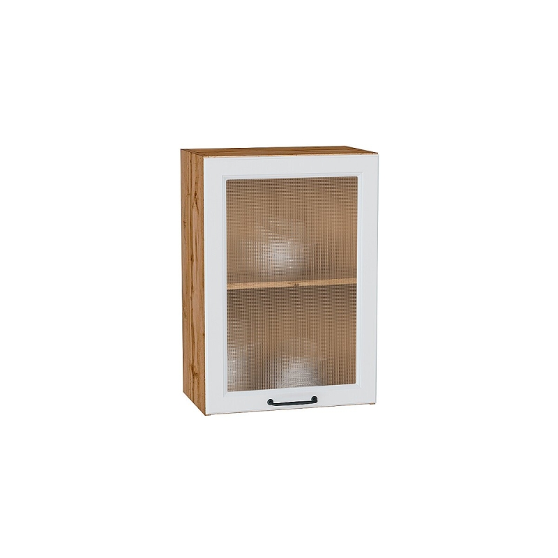 Шкаф верхний с 1-ой остекленной дверцей Ницца