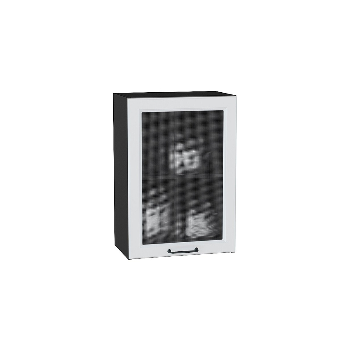 Шкаф верхний с 1-ой остекленной дверцей Ницца