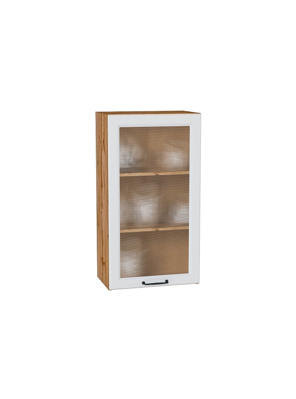 Шкаф верхний с 1-ой остекленной дверцей Ницца