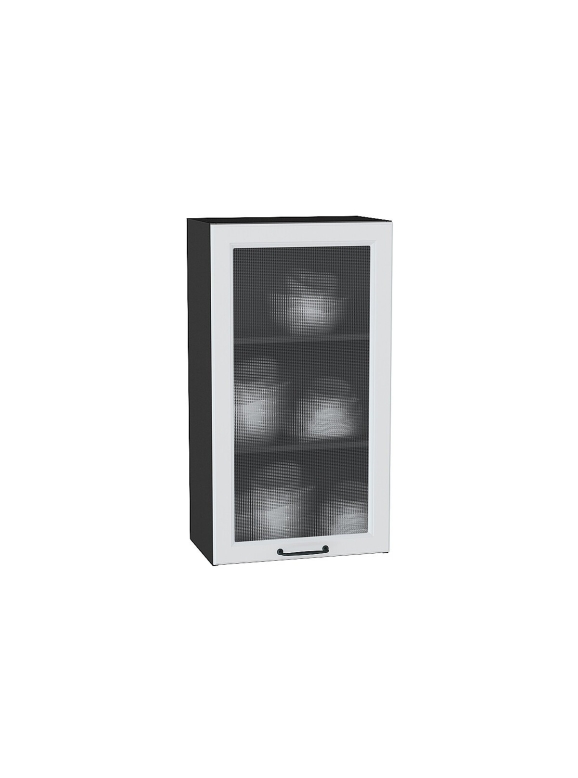 Шкаф верхний с 1-ой остекленной дверцей Ницца