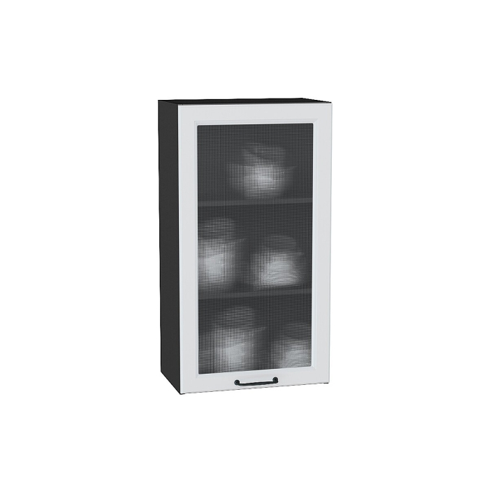 Шкаф верхний с 1-ой остекленной дверцей Ницца