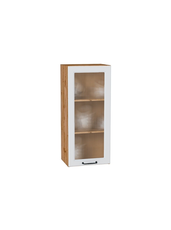 Шкаф верхний с 1-ой остекленной дверцей Ницца