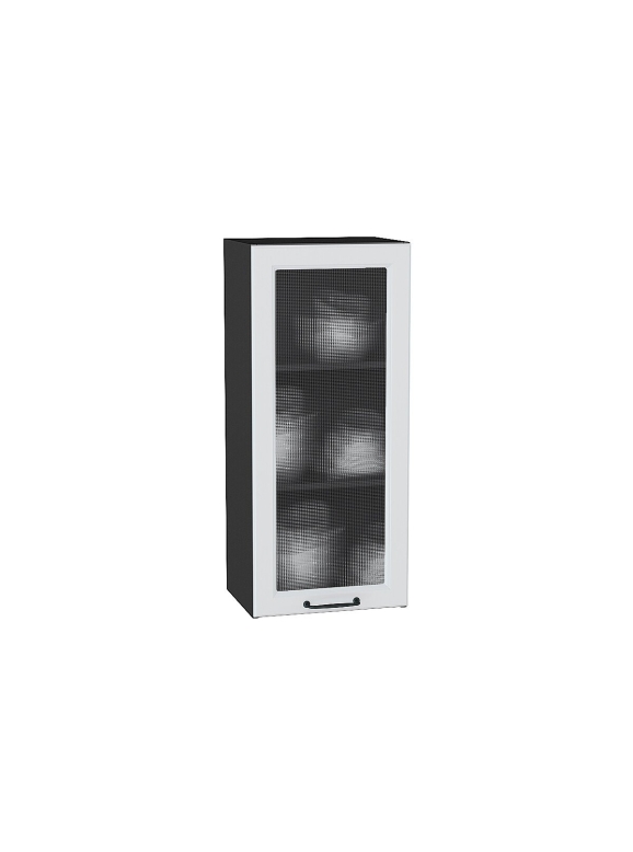 Шкаф верхний с 1-ой остекленной дверцей Ницца