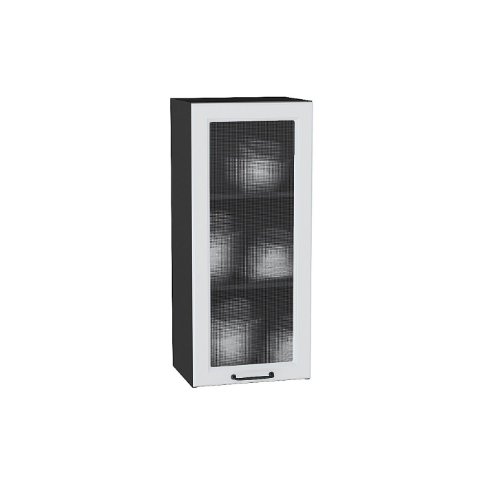 Шкаф верхний с 1-ой остекленной дверцей Ницца