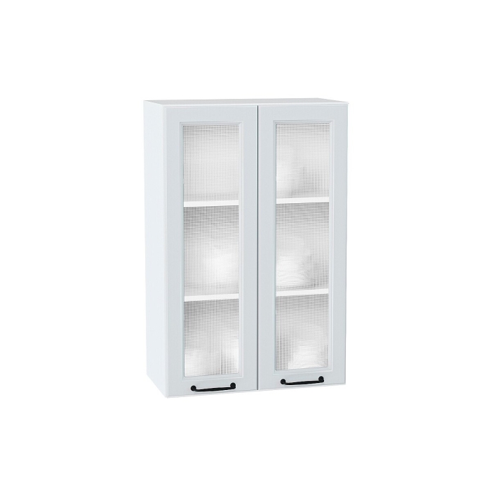 Шкаф верхний с 2-мя остекленными дверцами Ницца