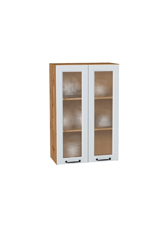 Шкаф верхний с 2-мя остекленными дверцами Ницца