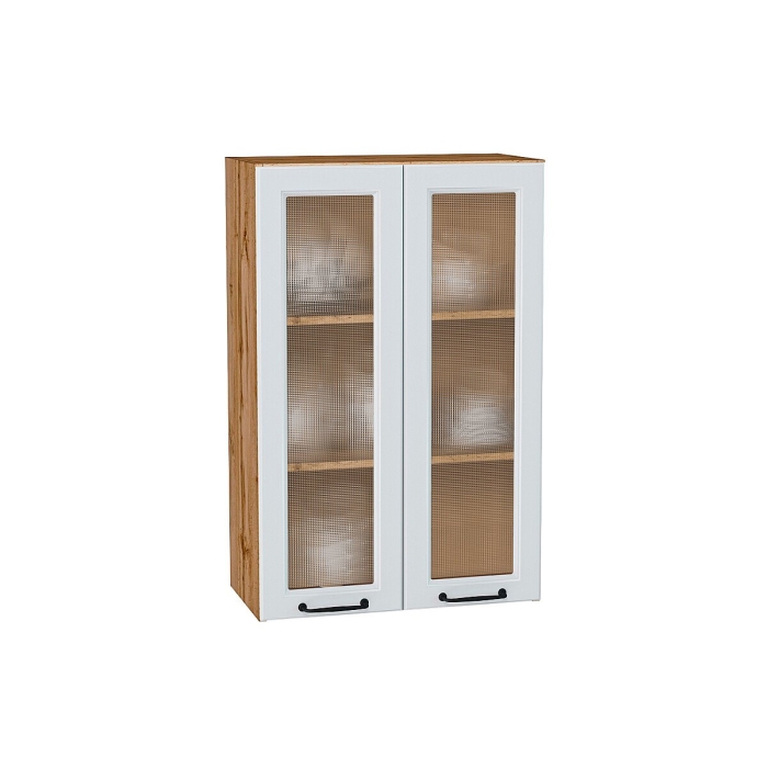 Шкаф верхний с 2-мя остекленными дверцами Ницца