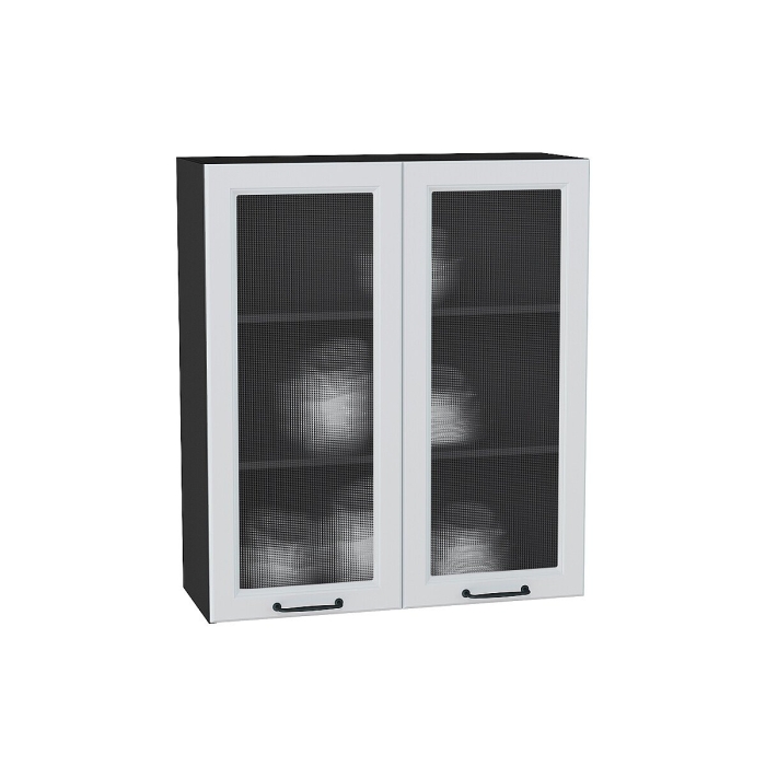 Шкаф верхний с 2-мя остекленными дверцами Ницца