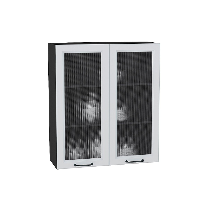 Шкаф верхний с 2-мя остекленными дверцами Ницца