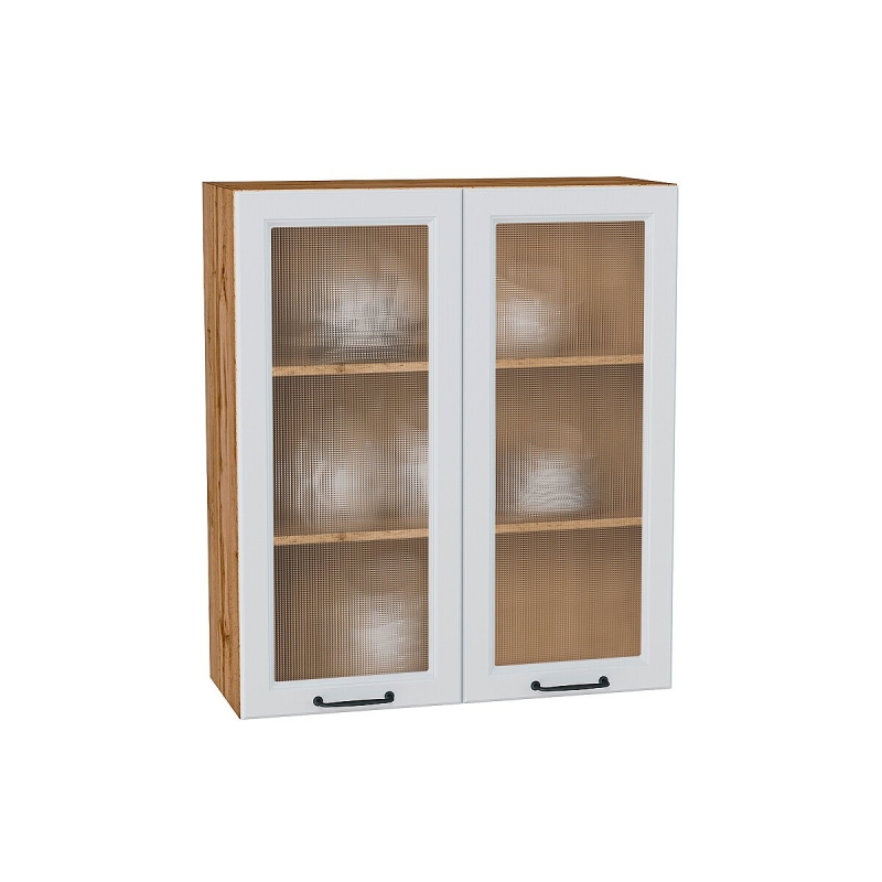 Шкаф верхний с 2-мя остекленными дверцами Ницца