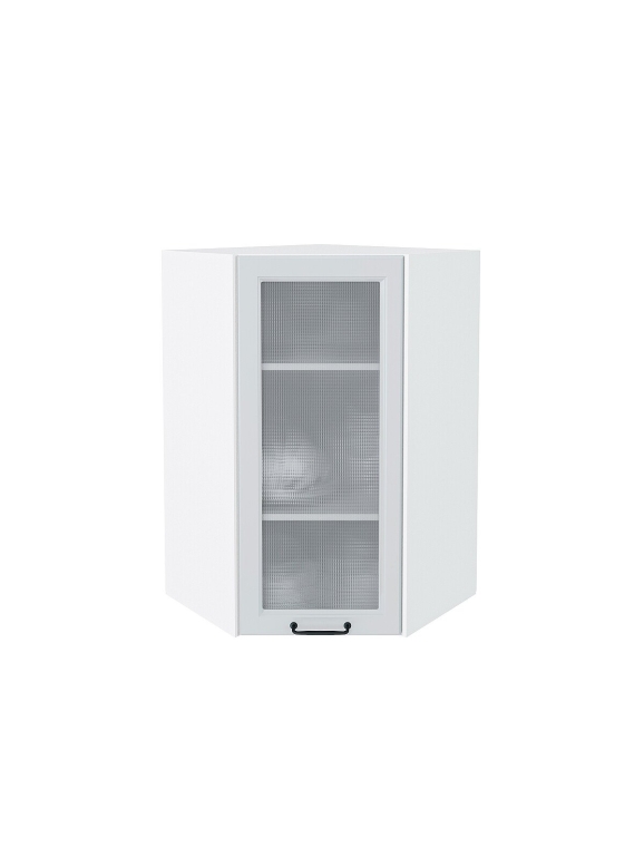 Шкаф верхний угловой остекленный Ницца