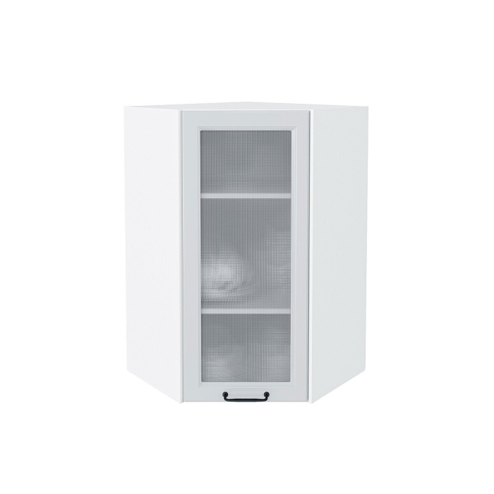 Шкаф верхний угловой остекленный Ницца