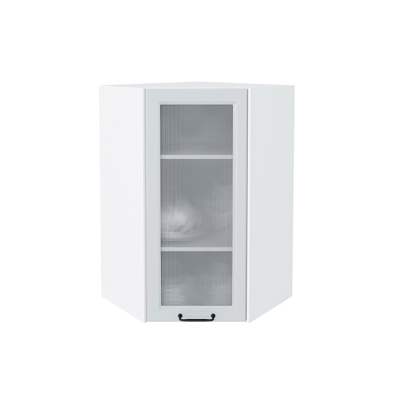 Шкаф верхний угловой остекленный Ницца