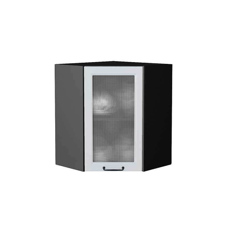 Шкаф верхний угловой остекленный Ницца