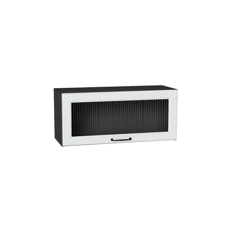 Шкаф верхний горизонтальный остекленный Ницца