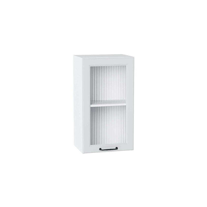 Шкаф верхний с 1-ой остекленной дверцей Ницца