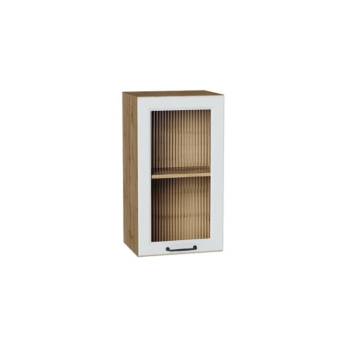 Шкаф верхний с 1-ой остекленной дверцей Ницца