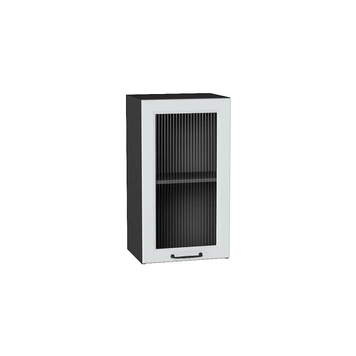 Шкаф верхний с 1-ой остекленной дверцей Ницца