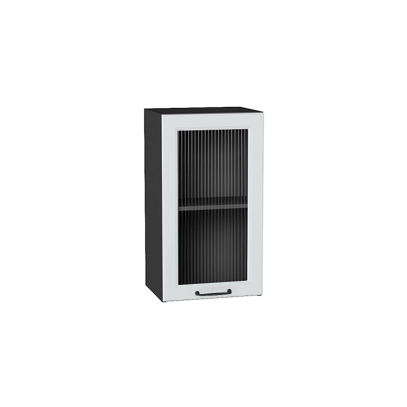 Шкаф верхний с 1-ой остекленной дверцей Ницца