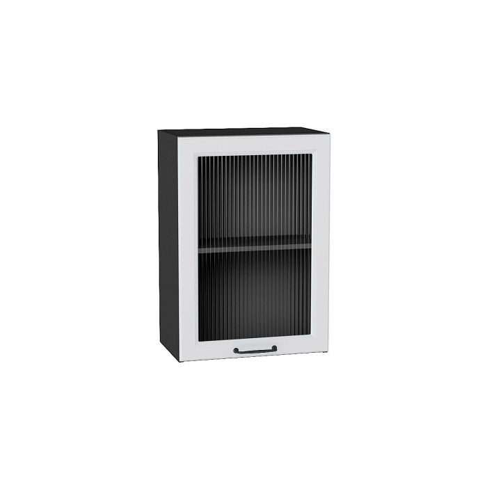 Шкаф верхний с 1-ой остекленной дверцей Ницца