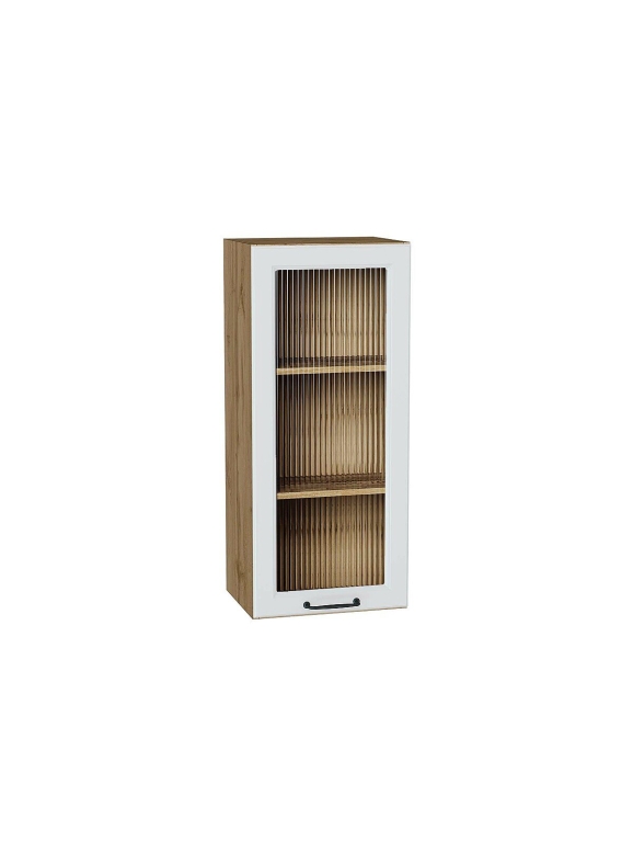 Шкаф верхний с 1-ой остекленной дверцей Ницца