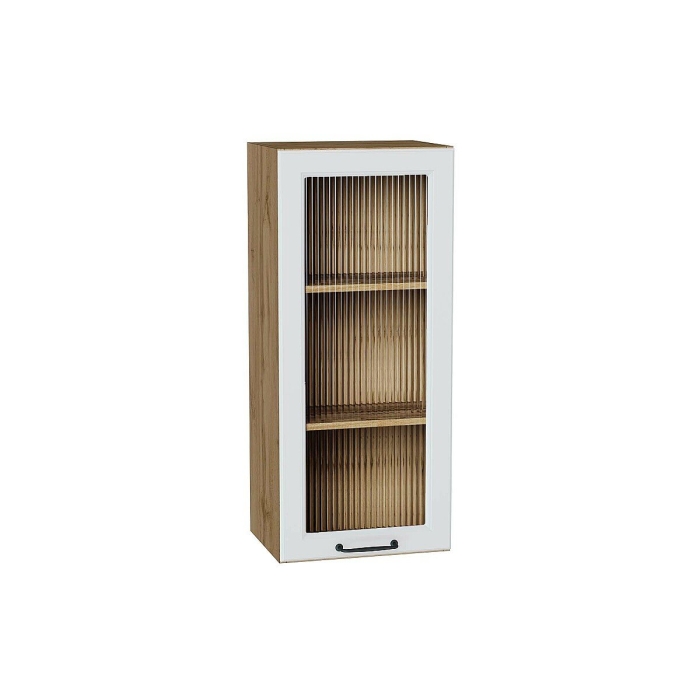 Шкаф верхний с 1-ой остекленной дверцей Ницца