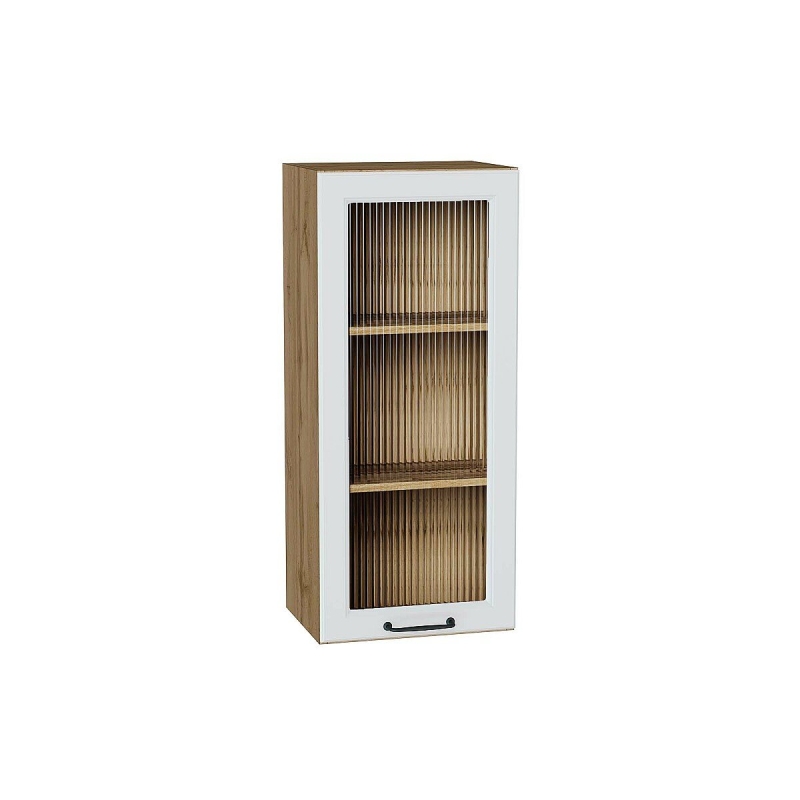 Шкаф верхний с 1-ой остекленной дверцей Ницца