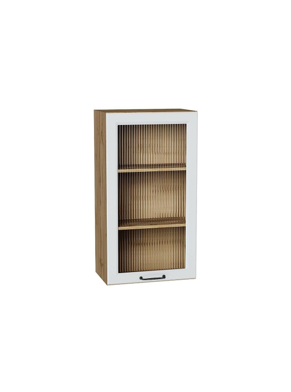 Шкаф верхний с 1-ой остекленной дверцей Ницца