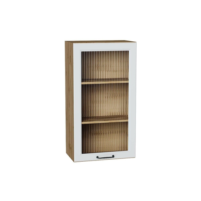 Шкаф верхний с 1-ой остекленной дверцей Ницца