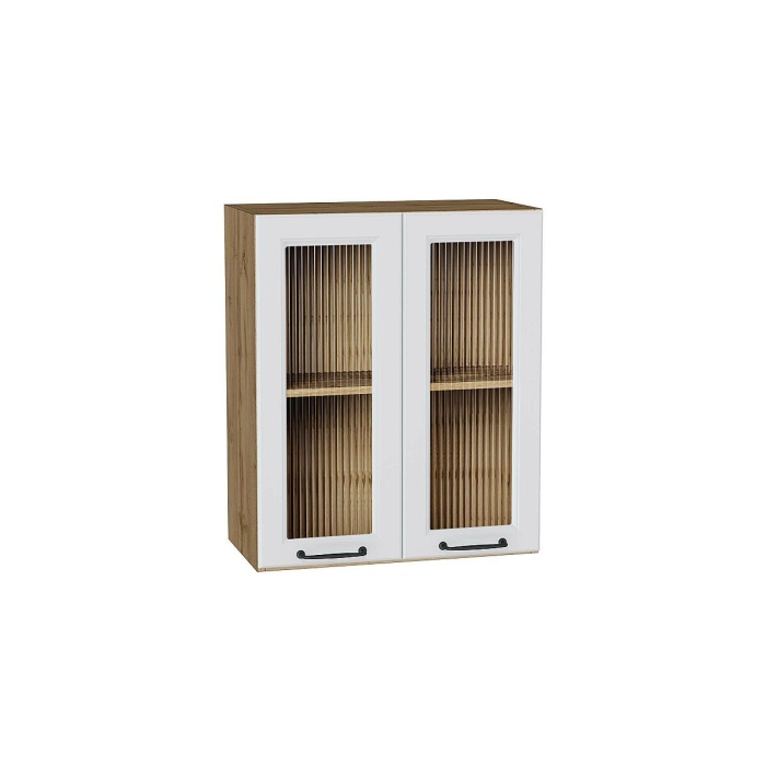 Шкаф верхний с 2-мя остекленными дверцами Ницца