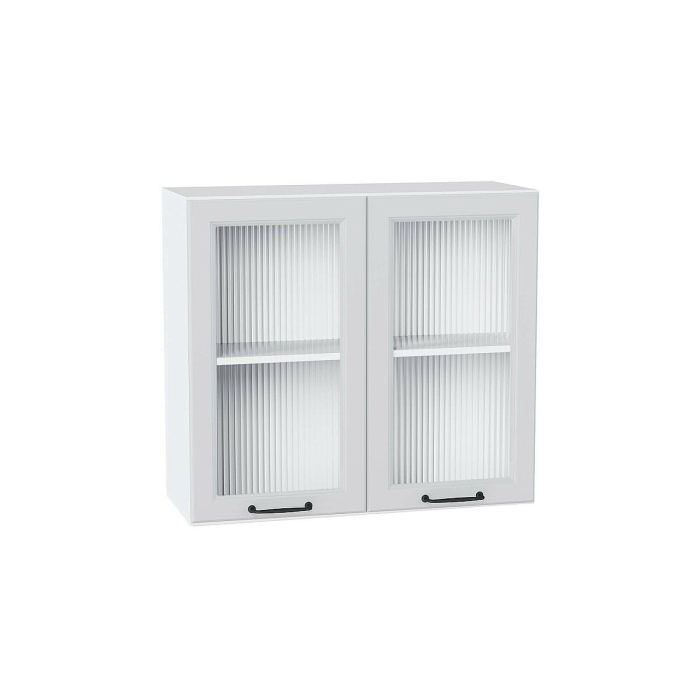 Шкаф верхний с 2-мя остекленными дверцами Ницца