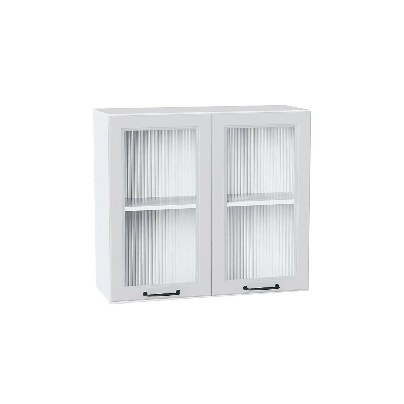 Шкаф верхний с 2-мя остекленными дверцами Ницца