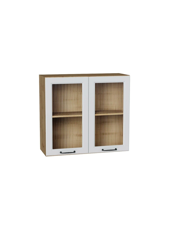 Шкаф верхний с 2-мя остекленными дверцами Ницца