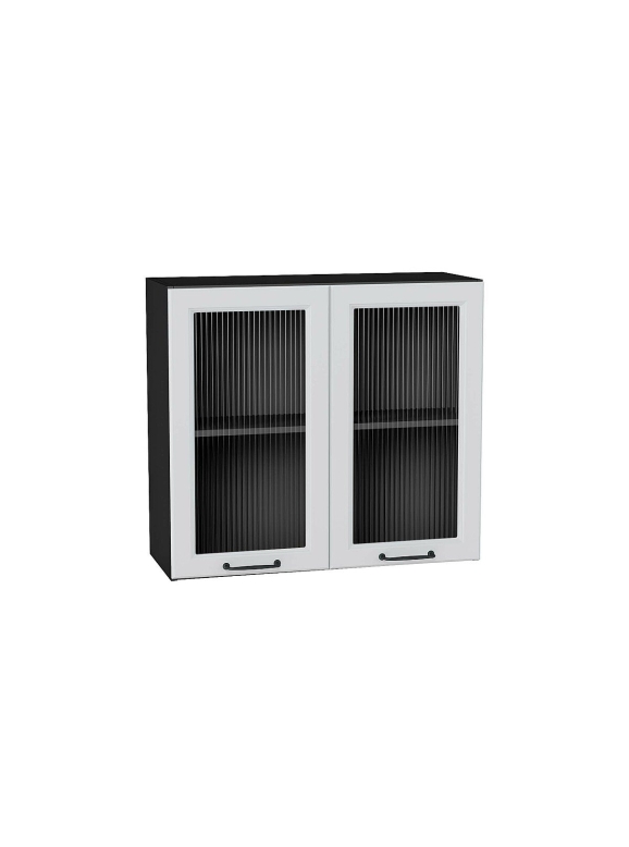 Шкаф верхний с 2-мя остекленными дверцами Ницца