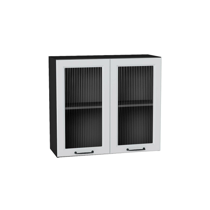 Шкаф верхний с 2-мя остекленными дверцами Ницца