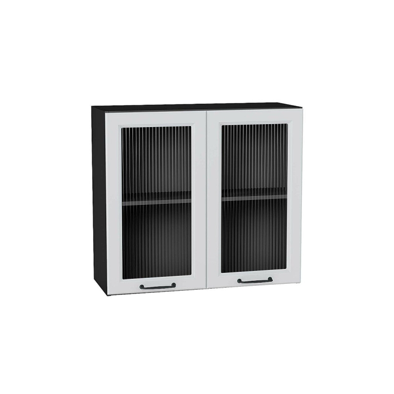 Шкаф верхний с 2-мя остекленными дверцами Ницца