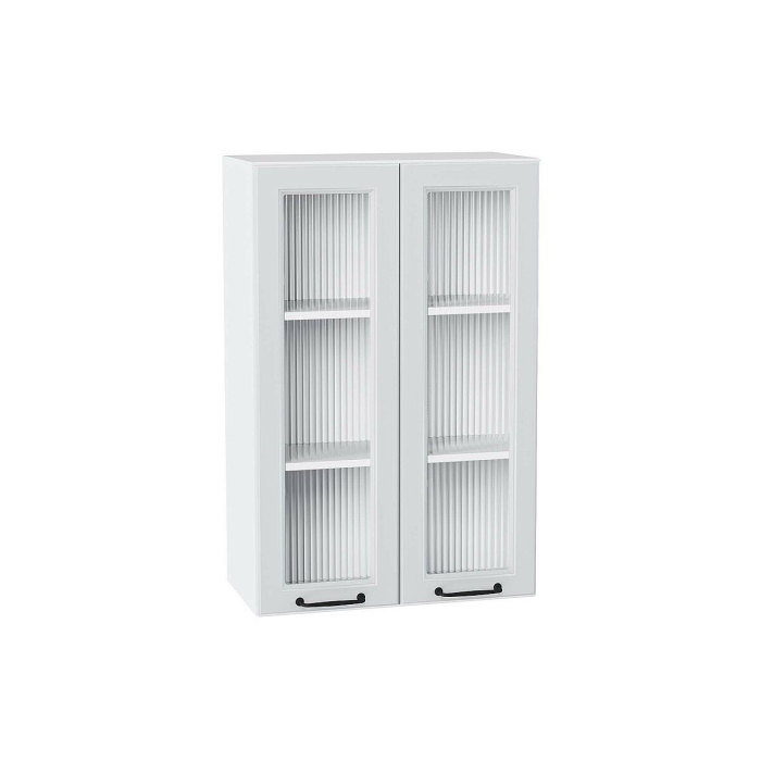 Шкаф верхний с 2-мя остекленными дверцами Ницца