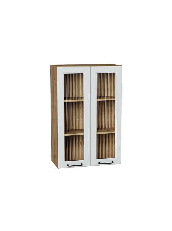 Шкаф верхний с 2-мя остекленными дверцами Ницца