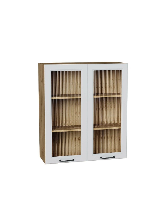 Шкаф верхний с 2-мя остекленными дверцами Ницца