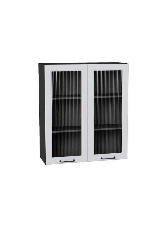 Шкаф верхний с 2-мя остекленными дверцами Ницца