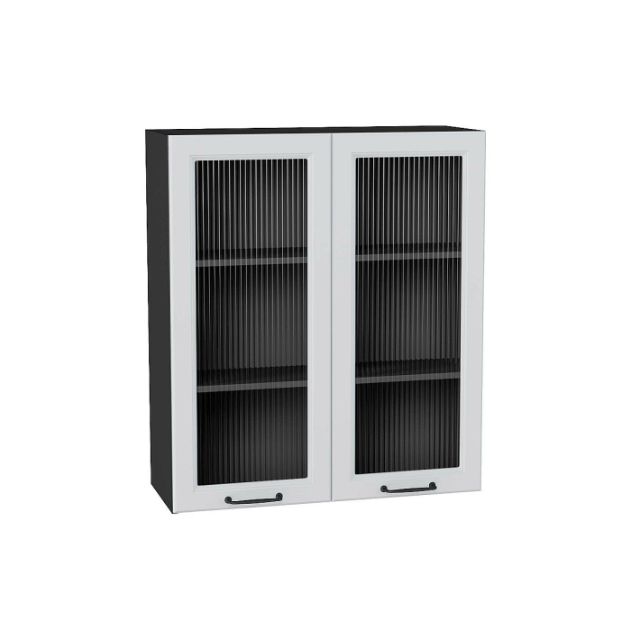 Шкаф верхний с 2-мя остекленными дверцами Ницца