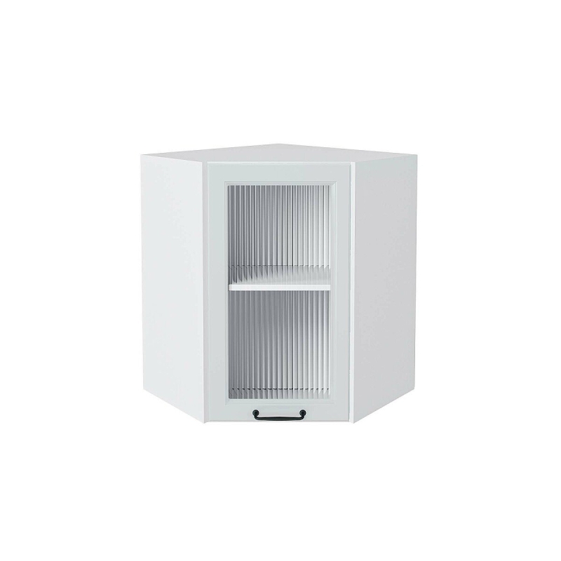 Шкаф верхний угловой остекленный Ницца