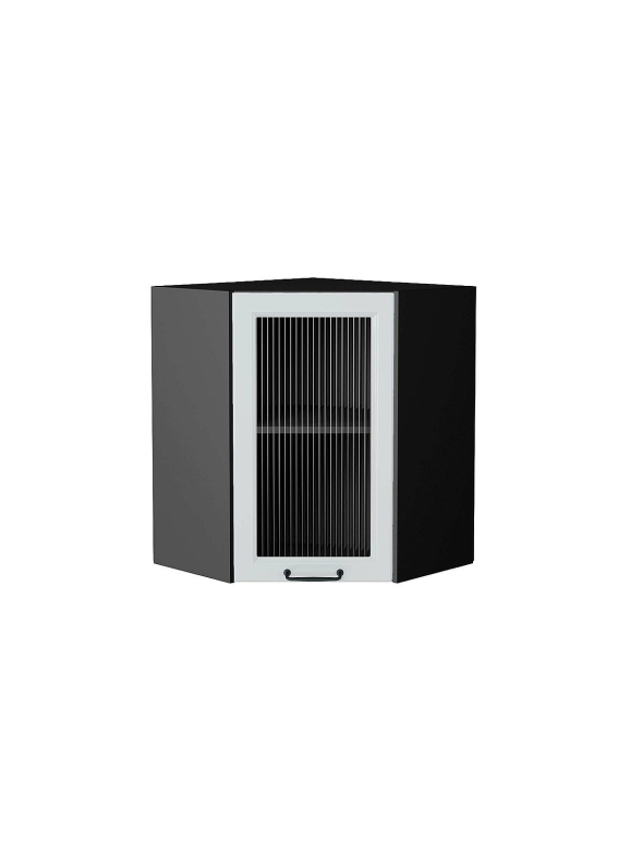 Шкаф верхний угловой остекленный Ницца