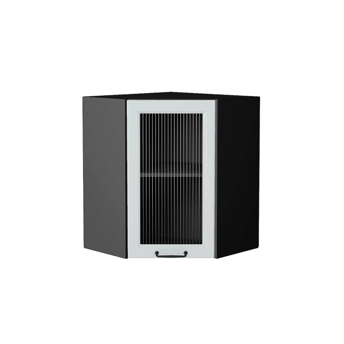 Шкаф верхний угловой остекленный Ницца