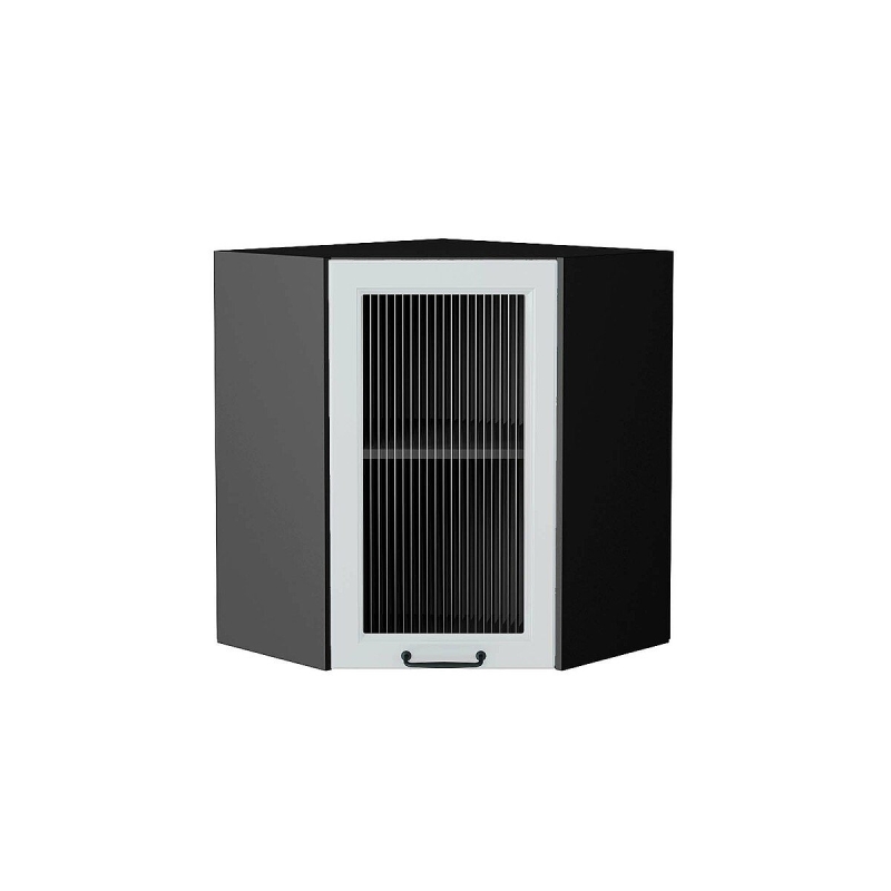 Шкаф верхний угловой остекленный Ницца