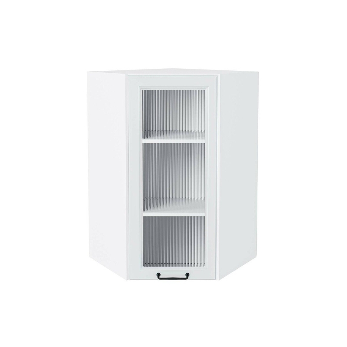 Шкаф верхний угловой остекленный Ницца